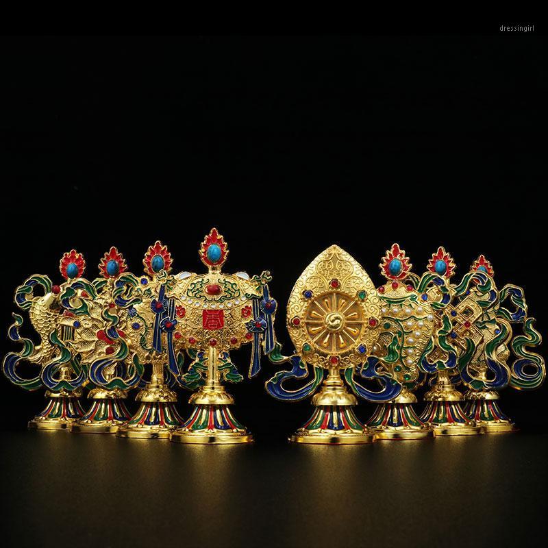 10cm Buddhist Suppliers Tantric Buddhist Gold-plated Auspicious Eight Symbol Treasures for Buddha Decorative Ornaments1
10cm Buddhist Suppliers Tantric Buddhist Gold-plated Auspicious Eight Symbol Treasures for Buddha Decorative Ornaments1