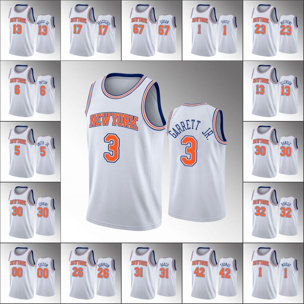 New York Knicks Men Julius Randle Ron Baker Bobby Portis Elfrid Payton Statement NBA White Custom Jersey, Black
New York Knicks Men Julius Randle Ron Baker Bobby Portis Elfrid Payton Statement NBA White Custom Jersey, Black