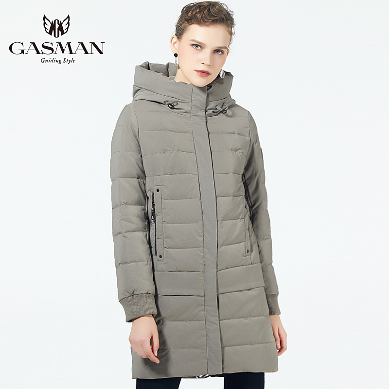 GASMAN Long Coat Jacket Down Winter Coat Women Hooded Warm Parka Coat High Quality Female Winter Windproof Jacket 1820 201019