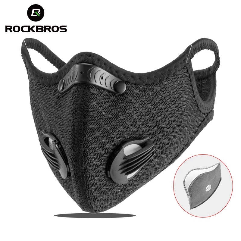 ROCKBROS Outdoor Sports Cycling Masks PM2.5 Dust Proof Activated Carbon Facemask With Filter Bicycle MTB Bike Face Mask, Black
ROCKBROS Outdoor Sports Cycling Masks PM2.5 Dust Proof Activated Carbon Facemask With Filter Bicycle MTB Bike Face Mask, Black