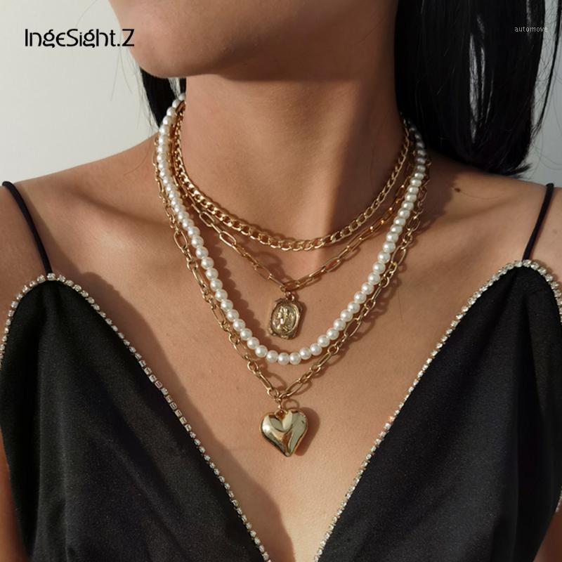 IngeSight.Z Multi Layered Imitation Pearl Chain Love Heart Choker Necklace Women Carved Coin Human Head Pendant Necklace Jewelry1
IngeSight.Z Multi Layered Imitation Pearl Chain Love Heart Choker Necklace Women Carved Coin Human Head Pendant Necklace Jewelry1