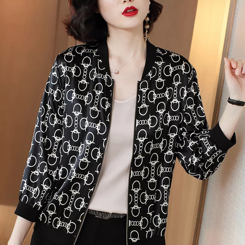 Plue Size 3XL Jackets Women Summer Women's Print Basic Jacket Fashion Thin Outwear Bomber Female Baseball Jacket Women 201112