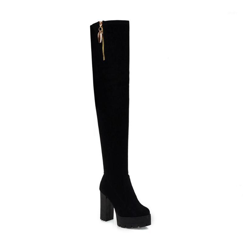 SIZE 34-49 Women Boots high quality flock thick high heels autumn winter boots thick sole over the knee female1, Red flock
SIZE 34-49 Women Boots high quality flock thick high heels autumn winter boots thick sole over the knee female1, Red flock