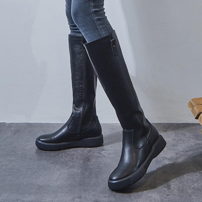 2020 Autumn Winter Women Thigh High Boots Flat High Barrel Knight Leather Boots Waterproof Long Western Classic Shoes, Black (single)
2020 Autumn Winter Women Thigh High Boots Flat High Barrel Knight Leather Boots Waterproof Long Western Classic Shoes, Black (single)
