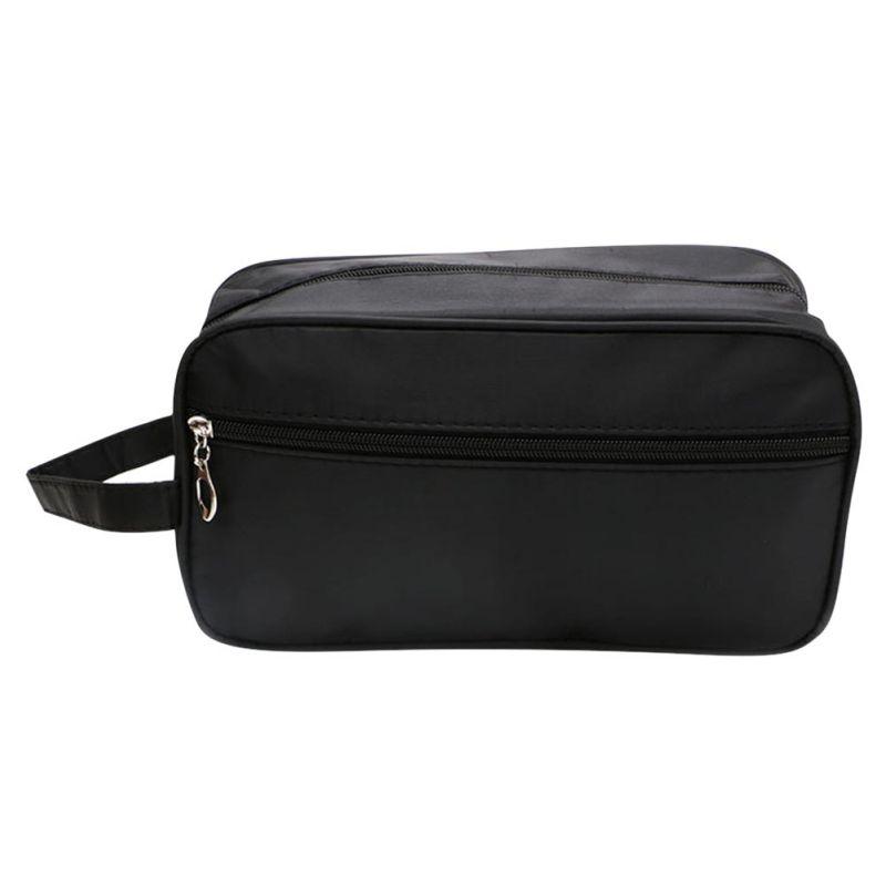 Men Male Casual Waterproof Makeup Travel Cosmetic Bag Case Pouch Toiletry Solid Zipper Large Capacity Wash Organizer Storage