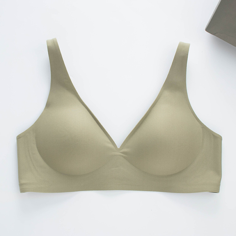 Seamless Bra Wire Free Bra Sexy Triangle Brassiere Soft Women's Push Up Underwear Feminina Small Breast Adjusts Female A B C Cup 201202