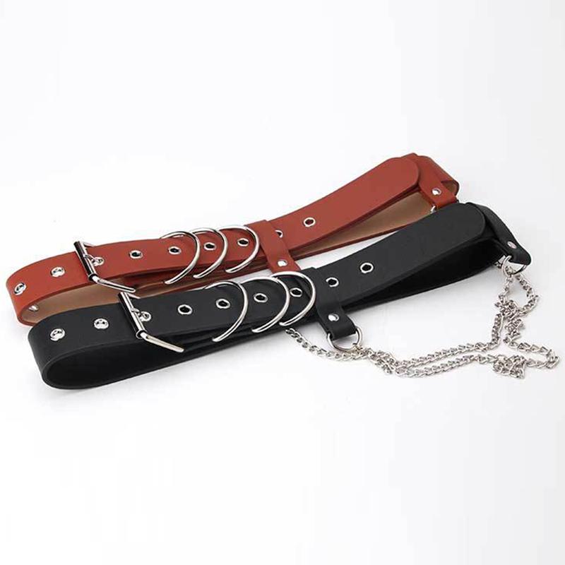 New Punk Chain Belt For Women Men Fashion Harajuku Waistband Pin Buckle Single Row Hole Eyelet Decorative Waist Belts for Jeans, Black
New Punk Chain Belt For Women Men Fashion Harajuku Waistband Pin Buckle Single Row Hole Eyelet Decorative Waist Belts for Jeans, Black