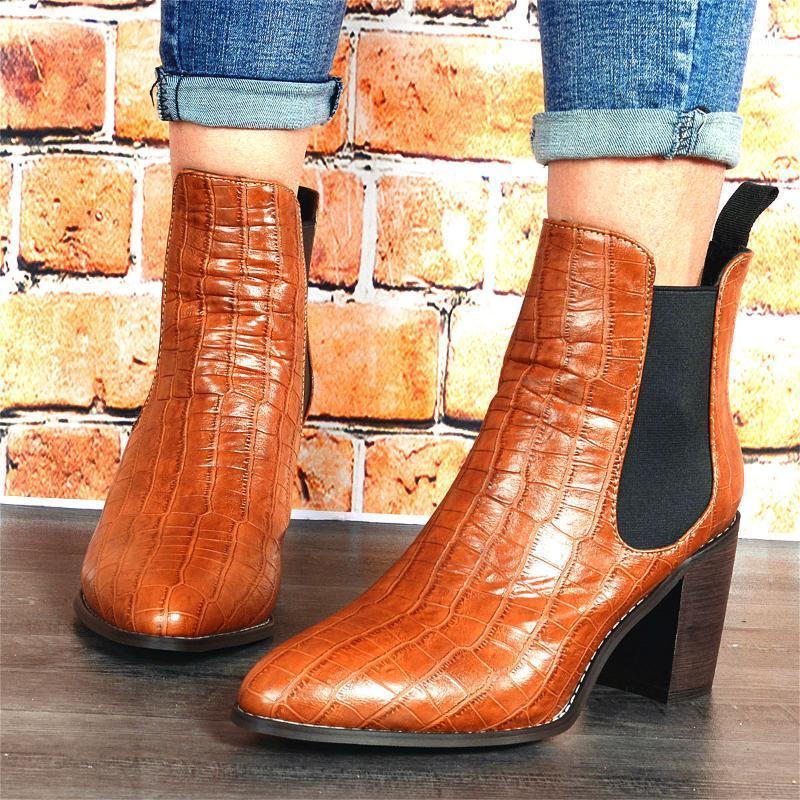 New Women's Boots PU Women Ankle Boots Thick High Heel Short Ladies Casual Walking Shoes Female Outdoor Footwear Slip-on1, Black
New Women's Boots PU Women Ankle Boots Thick High Heel Short Ladies Casual Walking Shoes Female Outdoor Footwear Slip-on1, Black