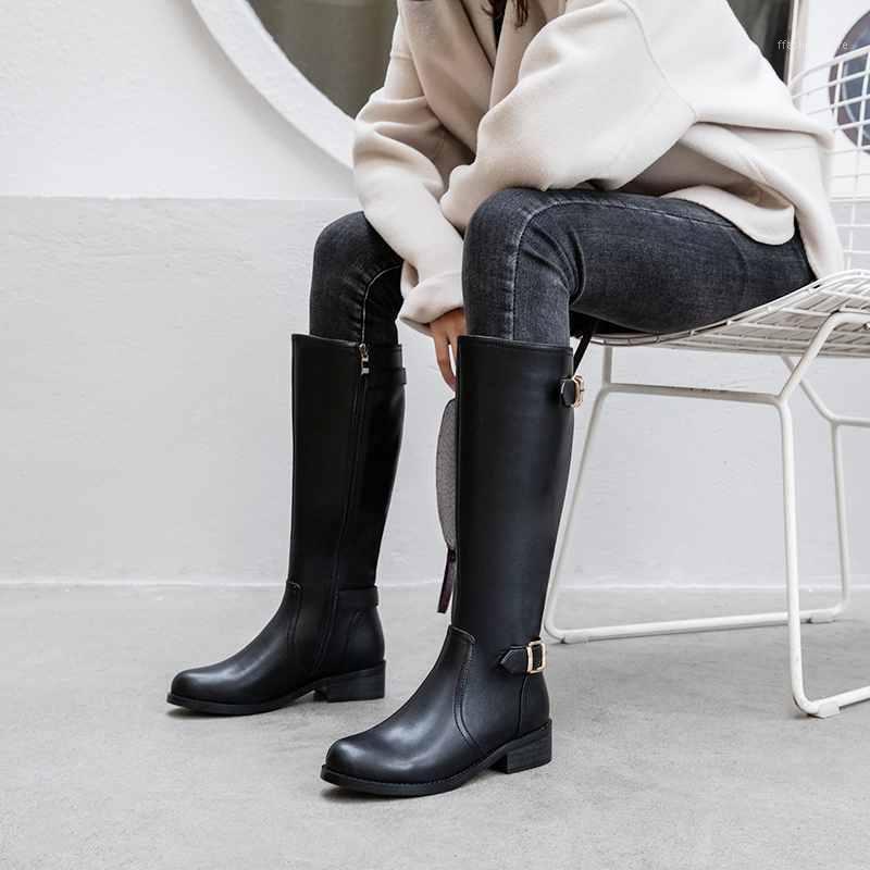 knee high boots women new winter shoes genuine leather riding boots metal buckle fasteners knight botas mujer1, Black
knee high boots women new winter shoes genuine leather riding boots metal buckle fasteners knight botas mujer1, Black