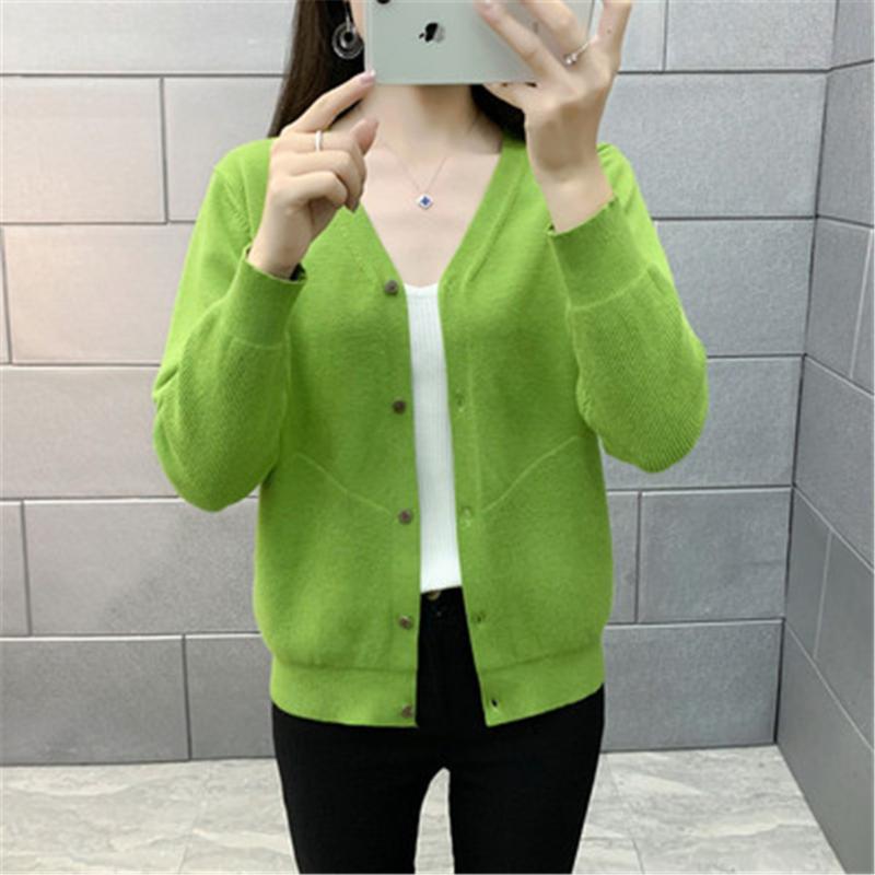 Women's Knits & Tees 2022 Korean Style Women Solid V-Neck Single Breasted Loose Cardigan Casual Long Elegant Knitted Outwear Tops ZY6043, White
Women's Knits & Tees 2022 Korean Style Women Solid V-Neck Single Breasted Loose Cardigan Casual Long Elegant Knitted Outwear Tops ZY6043, White
