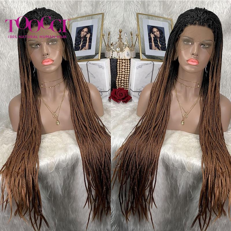 TOOCCI HAIR High Temperature Long Cornrows Braids Synthetic Lace Front Wigs Braided Cornrowed Lace WigS With Baby Hair, T1b-30
TOOCCI HAIR High Temperature Long Cornrows Braids Synthetic Lace Front Wigs Braided Cornrowed Lace WigS With Baby Hair, T1b-30