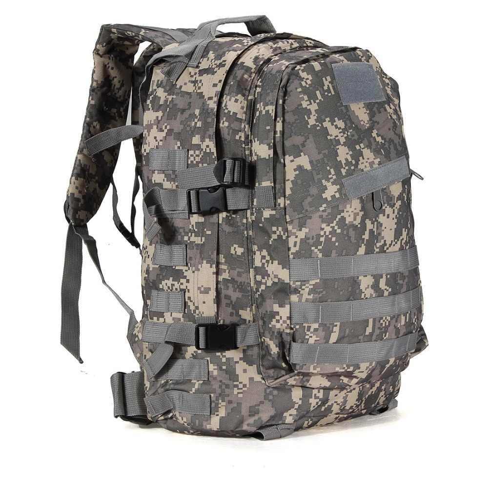 55L 3D Outdoor Sport Military Tactical Climbing Mountaineering Backpack Camping Hiking Trekking Canvas Camo Rucksack Travel Bag 201103
