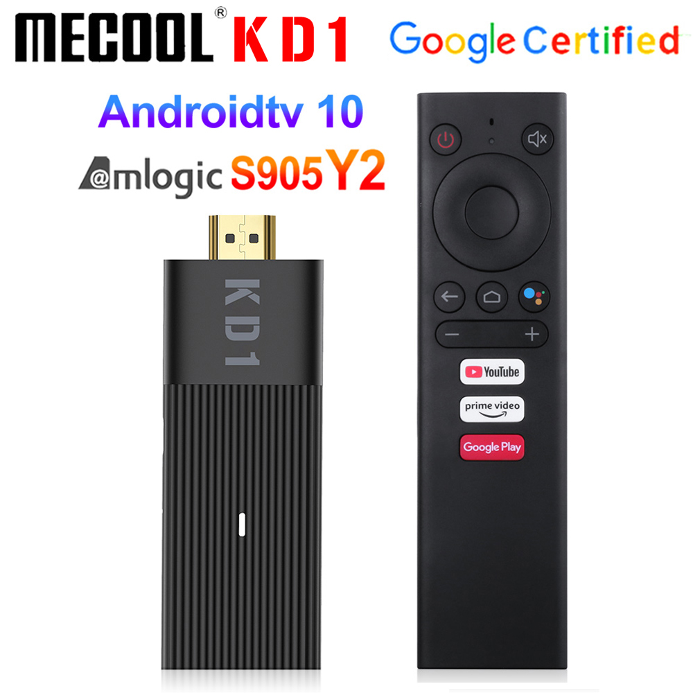 Mecool KD1 TV Stick Amlogic S905Y2 TV Box Android 10 2GB 16GB Support Google Certified Voice 1080P 4K 2.4G&5G Wifi BT TV-Dongle
Mecool KD1 TV Stick Amlogic S905Y2 TV Box Android 10 2GB 16GB Support Google Certified Voice 1080P 4K 2.4G&5G Wifi BT TV-Dongle