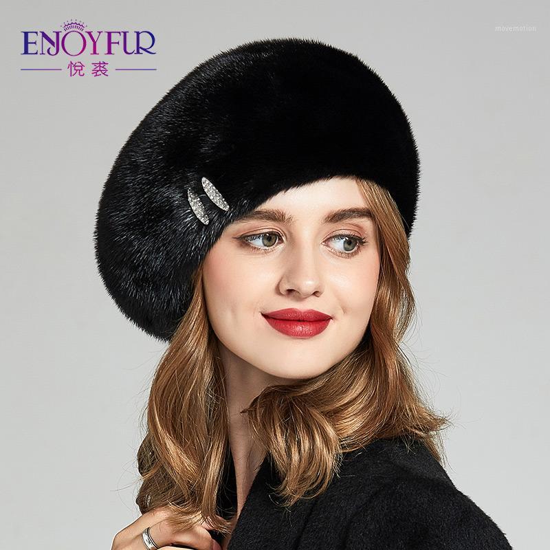 ENJOYFUR natural whole mink winter hats for women hand sewn quality warm berets caps fashion rhinestone female Russia beanies1, M02
ENJOYFUR natural whole mink winter hats for women hand sewn quality warm berets caps fashion rhinestone female Russia beanies1, M02