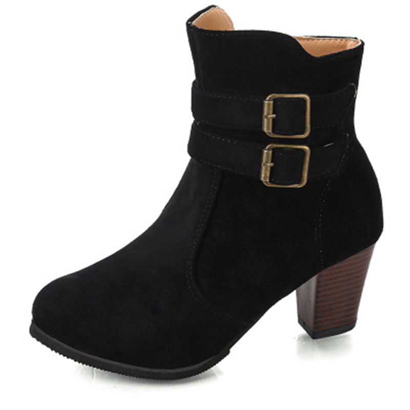 2021 New Spring Round Toe Buckle Belts Women's Casual High Heels Size 35-43 Mujer Boots MT2H, Black
2021 New Spring Round Toe Buckle Belts Women's Casual High Heels Size 35-43 Mujer Boots MT2H, Black