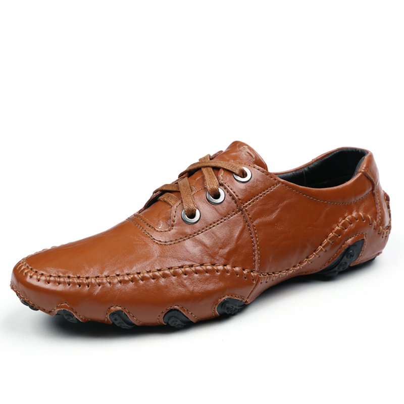 Hot Sale-italian mens genuine leather dress shoes 2018 wedding cie shoes men loafers formal comfortable business shoes