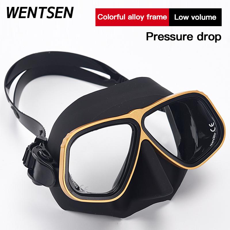 NEW Color Alloy frame free diving goggles scuba full face mask wet tube kit Snorkeling equipment Ultra low volume Free-dive
NEW Color Alloy frame free diving goggles scuba full face mask wet tube kit Snorkeling equipment Ultra low volume Free-dive