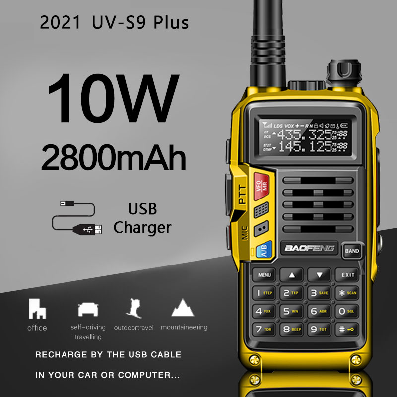2021 BaoFeng UV-S9 Plus Powerful Walkie Talkie CB Radio Transceiver 8W/10W 10km Long Range Portable Radio For Hunt Forest City
2021 BaoFeng UV-S9 Plus Powerful Walkie Talkie CB Radio Transceiver 8W/10W 10km Long Range Portable Radio For Hunt Forest City