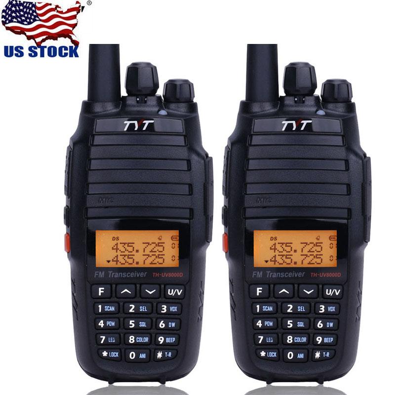 US Stock 2x TYT TH-UV8000D Cross Band 10W 3600mAh VHF UHF Dual Band Two Way Radio Walkie Talkie
US Stock 2x TYT TH-UV8000D Cross Band 10W 3600mAh VHF UHF Dual Band Two Way Radio Walkie Talkie
