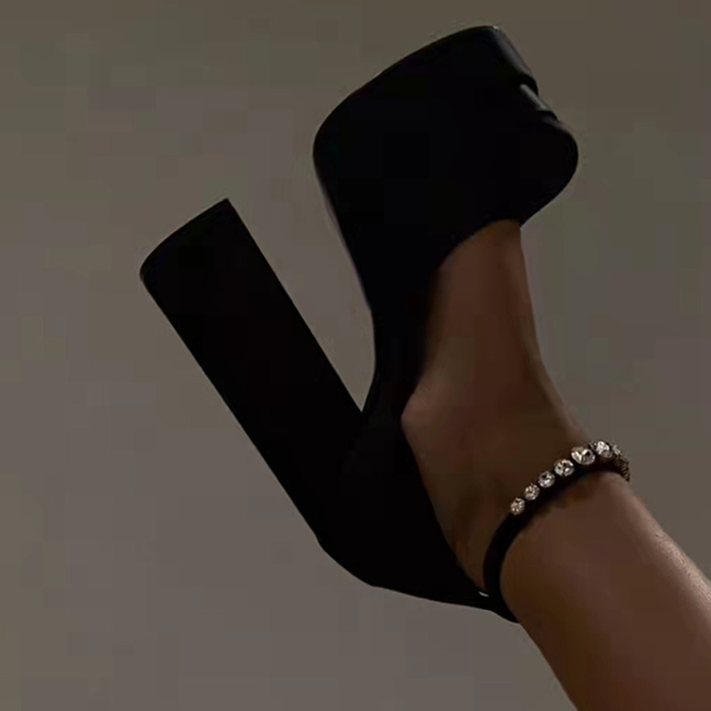 Women's Sandals Summer Spring y Platform Ladies Shoes Closed Toe Buckle Strap Female Super High Heel Party Woman Pumps 220308