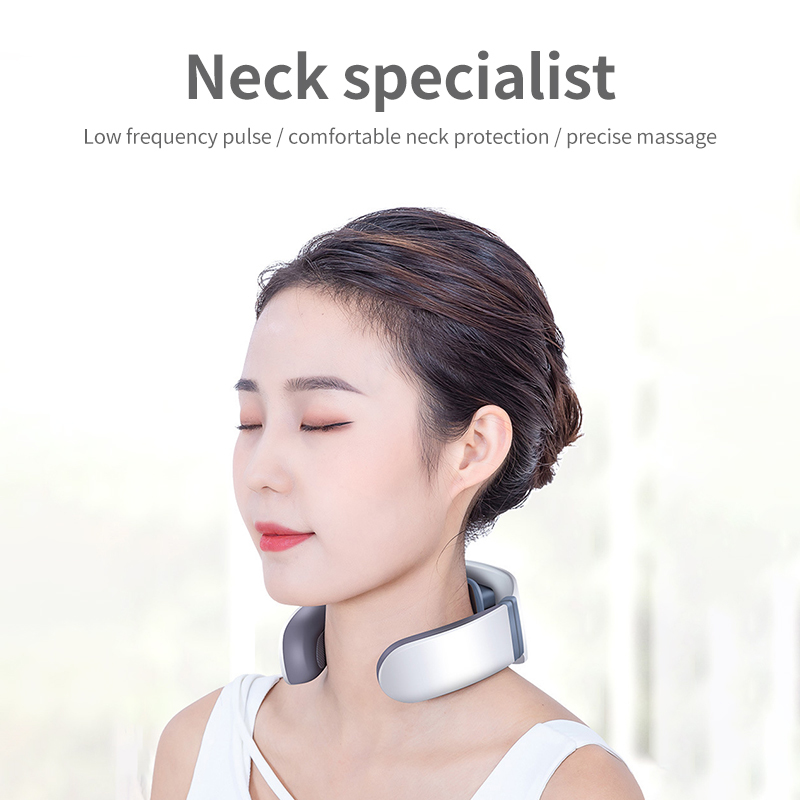 Neck Massager Four Heads Smart Electric Neck Massage Health Care Shoulder Relaxation Relieve Stress Fatigue Pain Relief Tool 201104