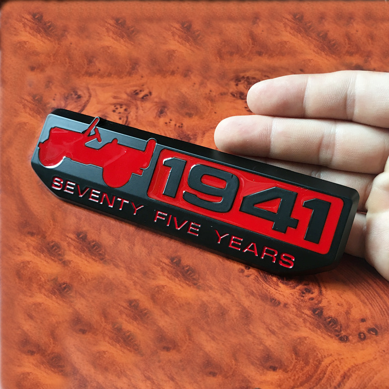 1 PCS 3D Metal 1941 badge Trail Rated emblem Decal car stickers For Wrangler Cherokee Renegade Car Accessories Car Styling, Style 7
1 PCS 3D Metal 1941 badge Trail Rated emblem Decal car stickers For Wrangler Cherokee Renegade Car Accessories Car Styling, Style 7