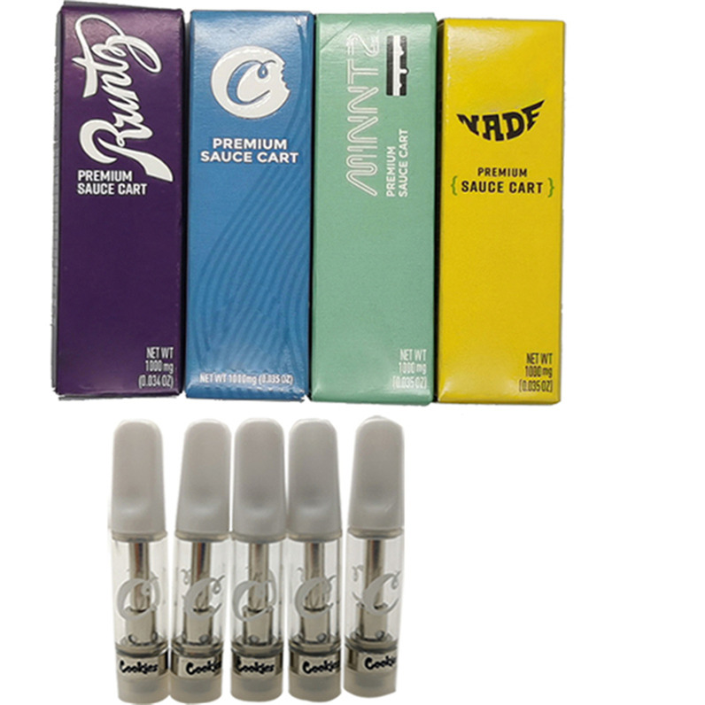 New Cookies Cartridge Packaging 510 Ceramic Cartridges Empty Vape Pen Vaporizer 0.8ML E Cigarettes Vape Carts Premium Sauce Oil Atomizer
New Cookies Cartridge Packaging 510 Ceramic Cartridges Empty Vape Pen Vaporizer 0.8ML E Cigarettes Vape Carts Premium Sauce Oil Atomizer