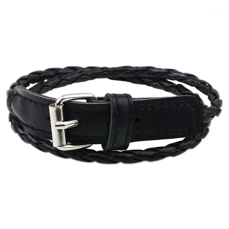 Charm Bracelets Fashion Jewelry Buckle Wide Chain Handmade Braided Leather Bracelet Men Personality Retro &Bangle Wholesale QN-311
Charm Bracelets Fashion Jewelry Buckle Wide Chain Handmade Braided Leather Bracelet Men Personality Retro &Bangle Wholesale QN-311