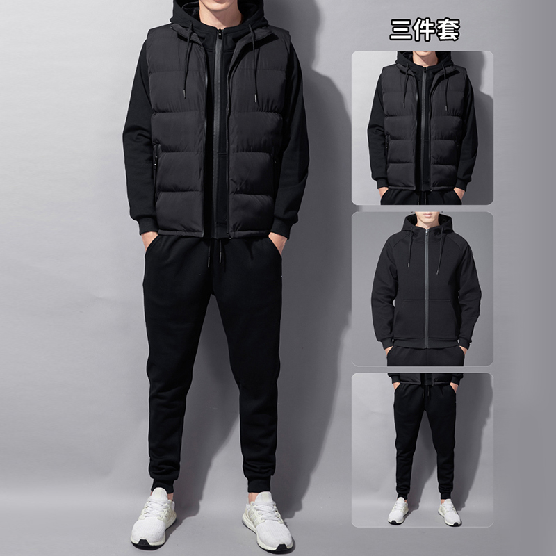 2021 Jacket Vest Pants Winter New Arrival Long Sleeve Men Thick Hoodies Quality Hoodie Sweatpants UBIX, Black 2
2021 Jacket Vest Pants Winter New Arrival Long Sleeve Men Thick Hoodies Quality Hoodie Sweatpants UBIX, Black 2