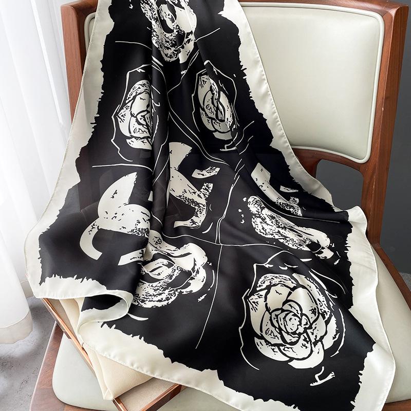 Scarves 2022 Silk Square Scarf Lady Hair Band Foulard Satin Female Bag Headband Women Bandana Shawl And Wraps Large Hijab Summer, Blue;gray
Scarves 2022 Silk Square Scarf Lady Hair Band Foulard Satin Female Bag Headband Women Bandana Shawl And Wraps Large Hijab Summer, Blue;gray