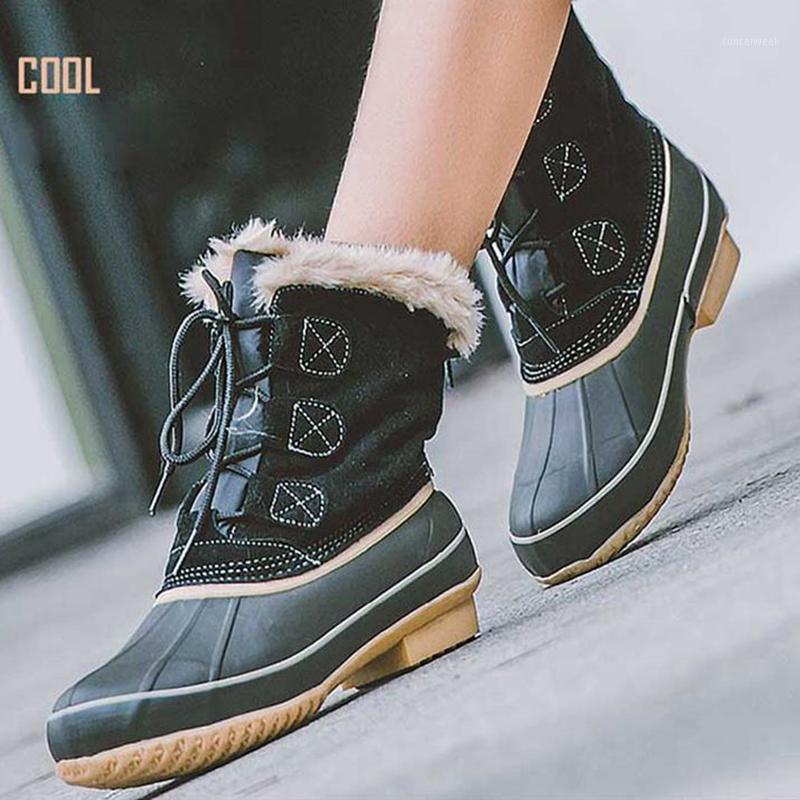 Nice Winter Boots Women Thick Fur Warm Snow Boots Women Waterproof Ankle Duck For Female Lace Up Shoes Botas Mujer Plush1, Black
Nice Winter Boots Women Thick Fur Warm Snow Boots Women Waterproof Ankle Duck For Female Lace Up Shoes Botas Mujer Plush1, Black