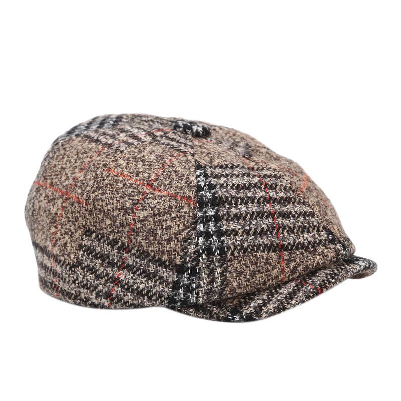 Beret Unisex Autumn and Winter Vintage Felt Lattice Octagonal Hat Street Visor, Gray
Beret Unisex Autumn and Winter Vintage Felt Lattice Octagonal Hat Street Visor, Gray