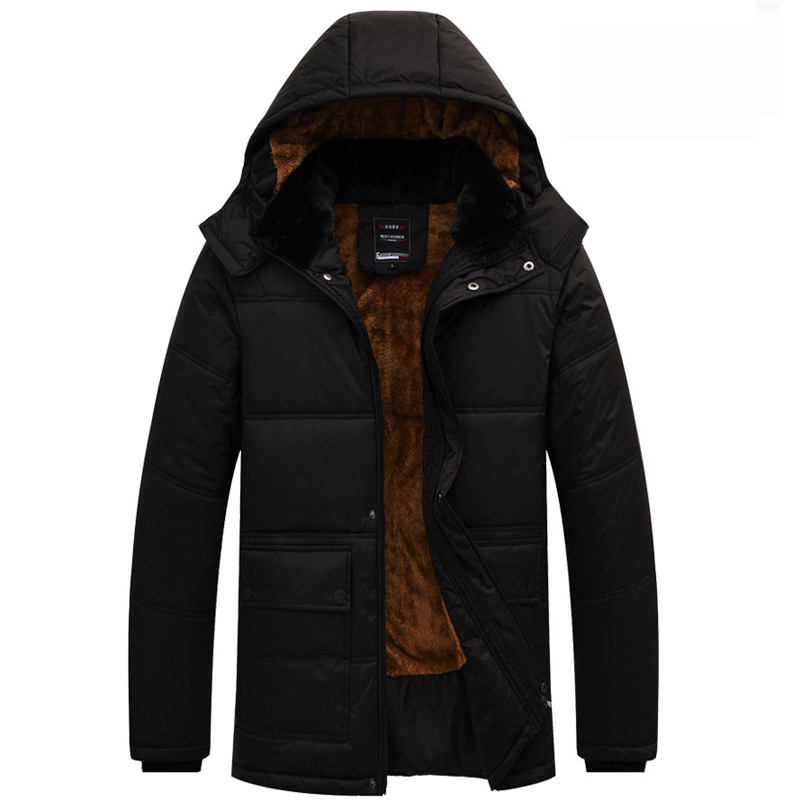 New Men Jacket Coats Thicken Warm Winter Windproof Jackets Casual Mens Down Parka Hooded Outwear Cotton-padded Jacket 201026