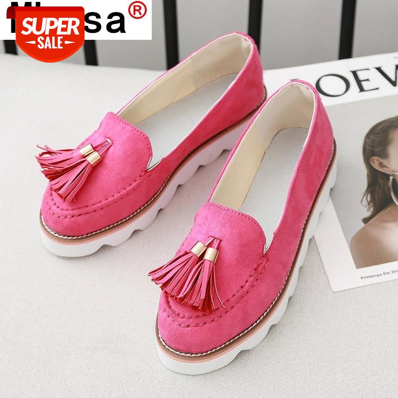 Women's Loafers Tassel Slip on Ladies Shoes Soft Suede Sewing Platform Woman Thick Bottom Flats Female Fashion Summer 2020 #vq4T, Black
Women's Loafers Tassel Slip on Ladies Shoes Soft Suede Sewing Platform Woman Thick Bottom Flats Female Fashion Summer 2020 #vq4T, Black