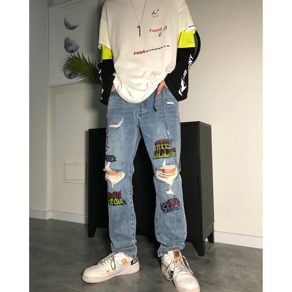 2021 New Spring-summer Broken Men's Multi-image Street Hip-hop Printing Design Fashion Jeans Pants 6BT2, Blue
2021 New Spring-summer Broken Men's Multi-image Street Hip-hop Printing Design Fashion Jeans Pants 6BT2, Blue