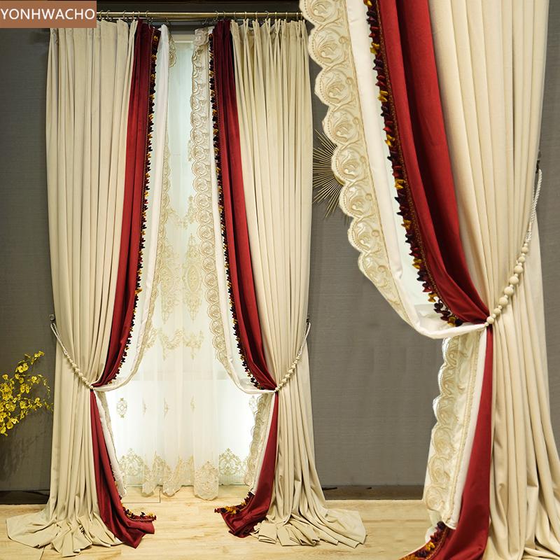 Custom curtain high-grade luxury flannel living room embroidery white red thick velvet cloth blackout curtain tulle C400, Inner tulle sheer
Custom curtain high-grade luxury flannel living room embroidery white red thick velvet cloth blackout curtain tulle C400, Inner tulle sheer