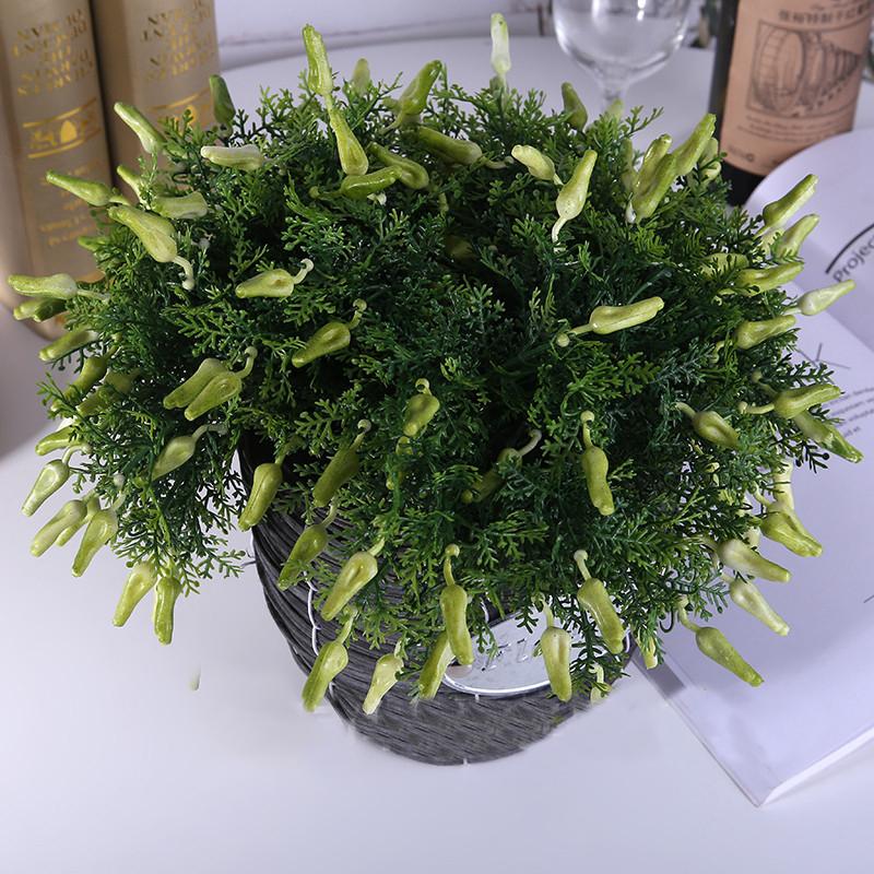 5pcs Green Artificial Outdoor Plants Branch Fake Leaves Peppers Grass Bonsai Home Wedding Garden Spring Decorations Floral
5pcs Green Artificial Outdoor Plants Branch Fake Leaves Peppers Grass Bonsai Home Wedding Garden Spring Decorations Floral