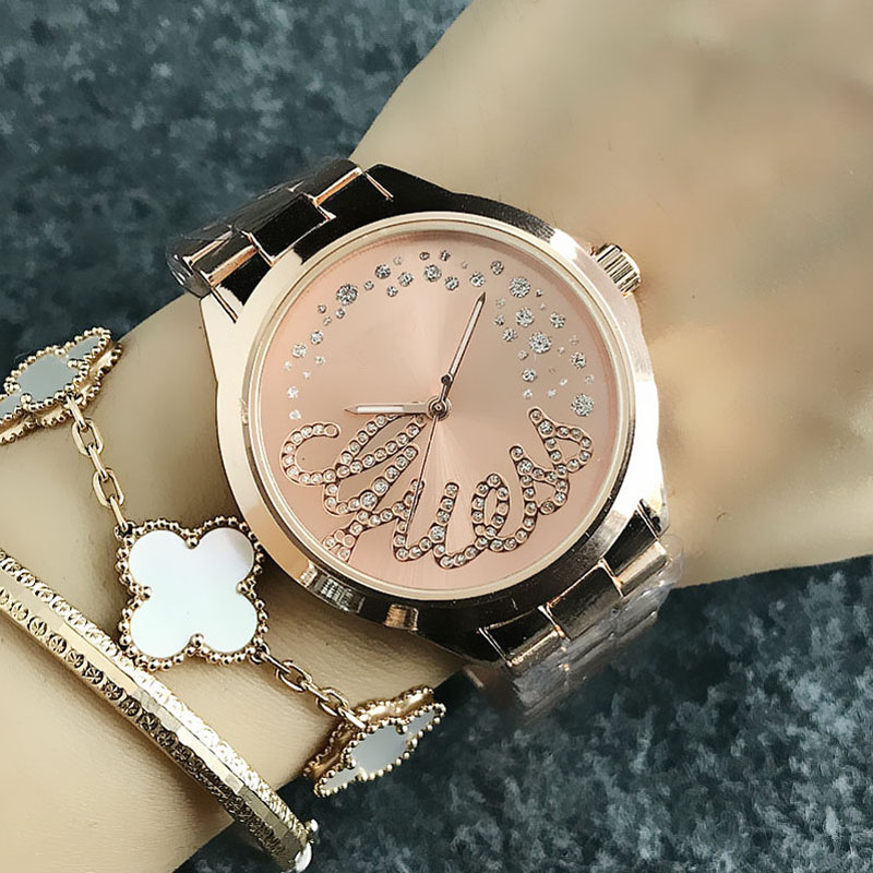 Popular Casual Top Brand women Girl crystal style steel metal band quartz wrist watch GS11, Rose gold
Popular Casual Top Brand women Girl crystal style steel metal band quartz wrist watch GS11, Rose gold