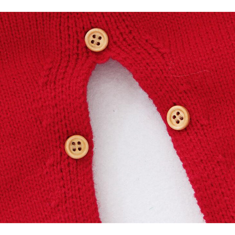 New Cartoon Christmas Baby Boys Girls Long Sleeve Clothes Autumn Winter Boy Girl Kids Knitting Rompers 201028