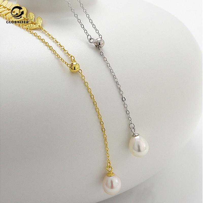 Natural freshwater pearl Gold-plated necklace Female New wheat spike ins net red S925 sterling silver clavicle chain1
Natural freshwater pearl Gold-plated necklace Female New wheat spike ins net red S925 sterling silver clavicle chain1