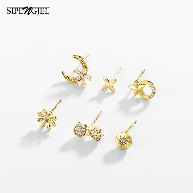 Fashion Cute Flower Star Moon Bow Earrings Set High Quality Cz Crystal Gold Stud Earings Accessori For Girls New Jewelry 20201
Fashion Cute Flower Star Moon Bow Earrings Set High Quality Cz Crystal Gold Stud Earings Accessori For Girls New Jewelry 20201