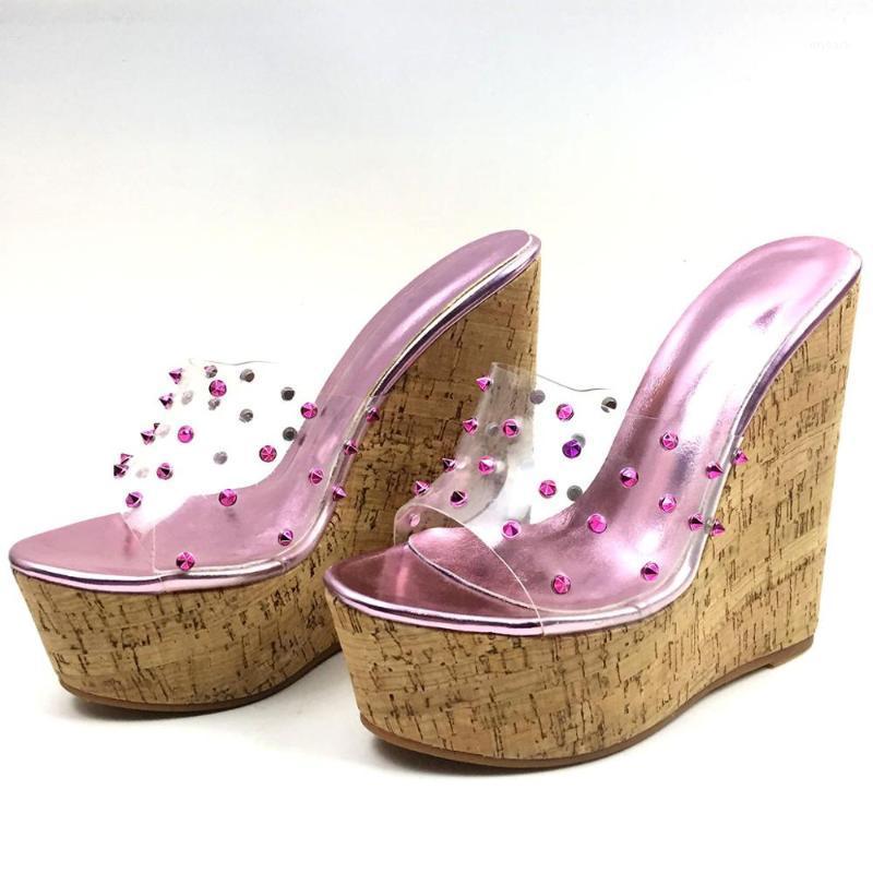 Women Cork Wedge Sandals Sky High Platform PVC Mules High Heel Shoes Pink US 7 EU371
Women Cork Wedge Sandals Sky High Platform PVC Mules High Heel Shoes Pink US 7 EU371