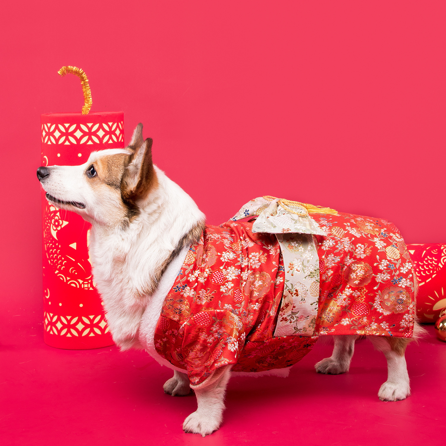 Pet Kimono Dog Japanese Style Clothes Corgi Shiba Inu Custom Large Size Kimono Dog Clothes Dog Costumes for Small Dogs LJ201130