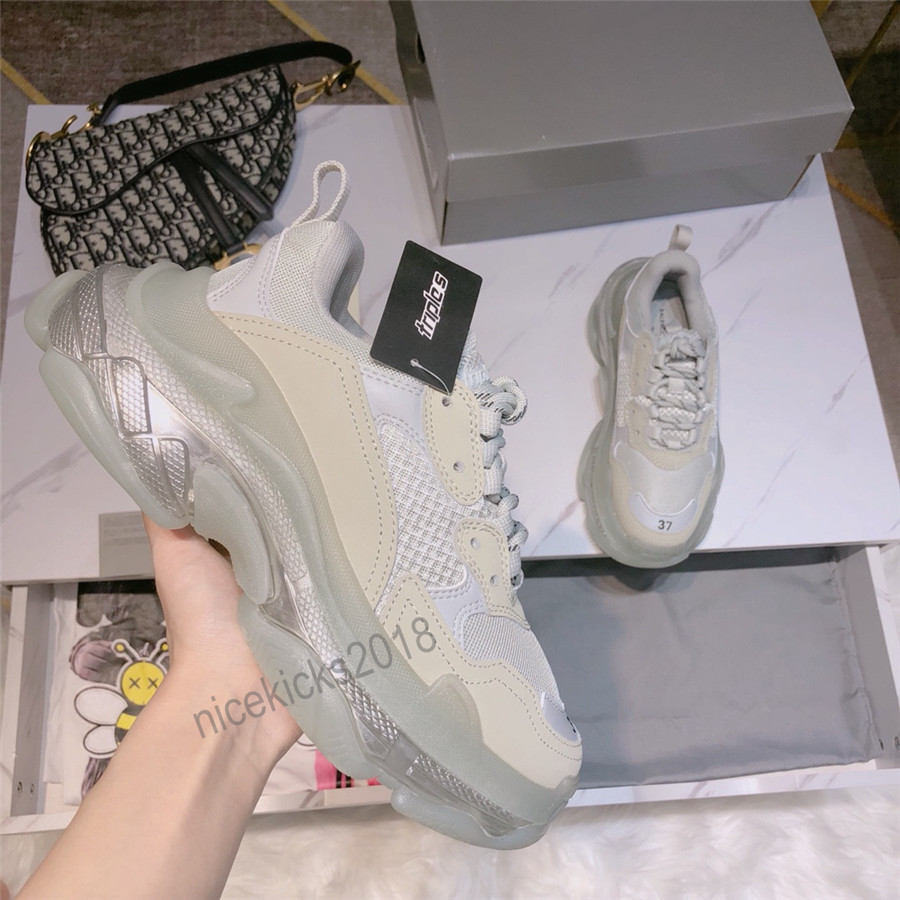 Paris Triple S Casual Shoes Clear Sole Trendy Sports Fashion Runner Lace Up Candy Color Men Women Breathable Platform Sports Sneakers Traine, Black
Paris Triple S Casual Shoes Clear Sole Trendy Sports Fashion Runner Lace Up Candy Color Men Women Breathable Platform Sports Sneakers Traine, Black