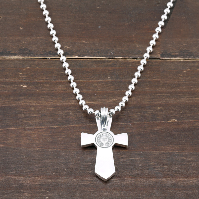 Gothic new 925 sterling silver jewelry antique silver hand-made American designer scroll crosses necklace pendants without chain