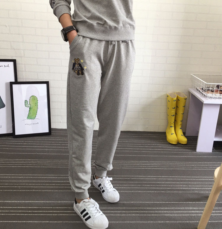 New Spring 2008 Sportswear Women's Loose Hallen Lady Leisure Knitted All-cotton Guard Pants 201109