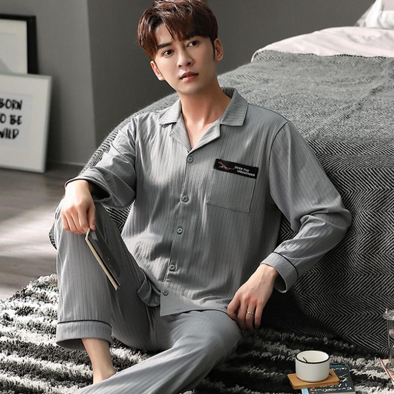 New 2020 Autumn Winter Men Pajamas Long Sleeve Male Pajama Set Men Pure Full Cotton Pajamas for Sleepwear Set Homewear, Nsn3606
New 2020 Autumn Winter Men Pajamas Long Sleeve Male Pajama Set Men Pure Full Cotton Pajamas for Sleepwear Set Homewear, Nsn3606