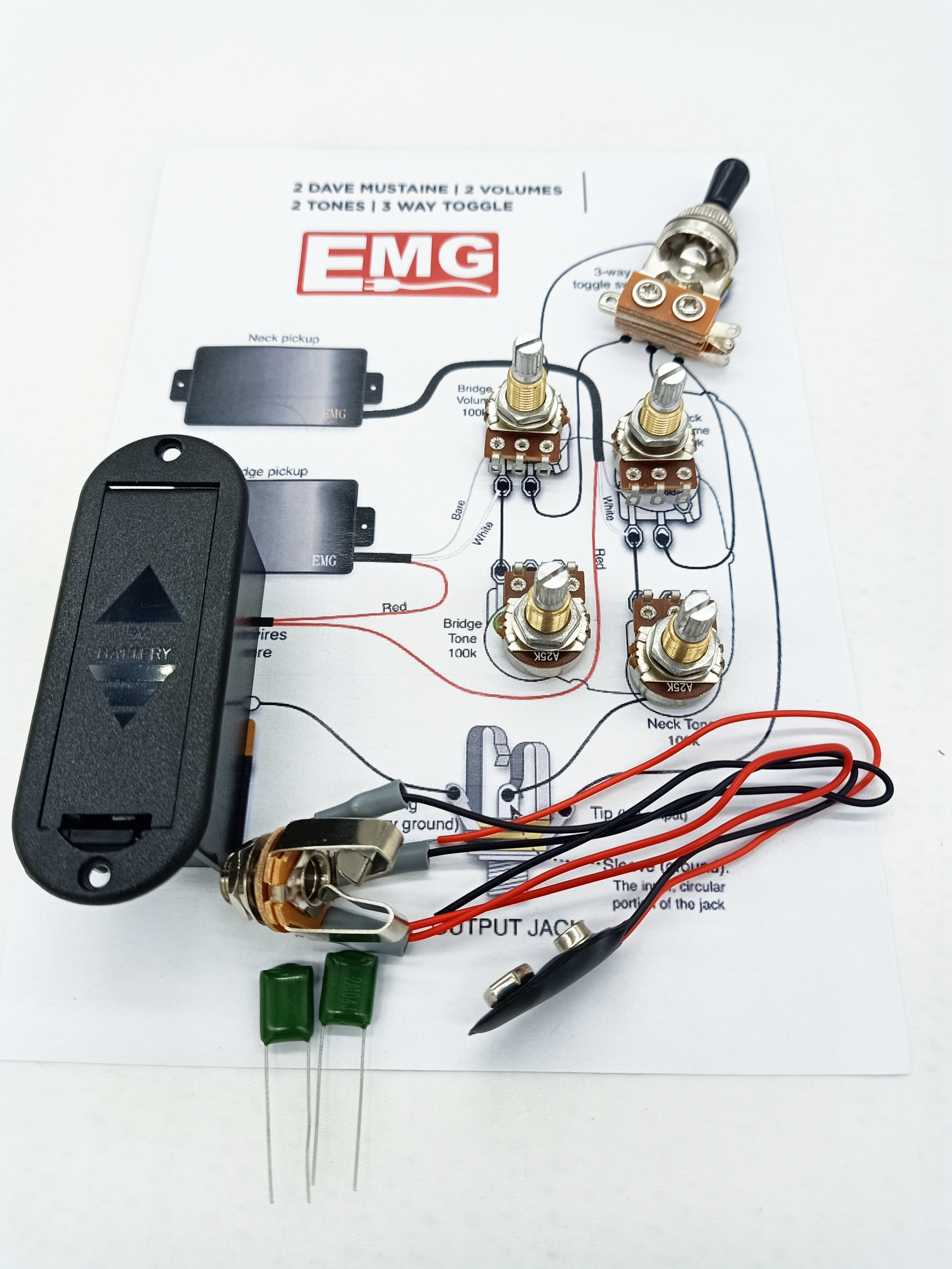 EMG 81/ 85 Active pickup Electric Guitar Pickups With 25K Potentiometer Parts Black 1 Set258z
EMG 81/ 85 Active pickup Electric Guitar Pickups With 25K Potentiometer Parts Black 1 Set258z