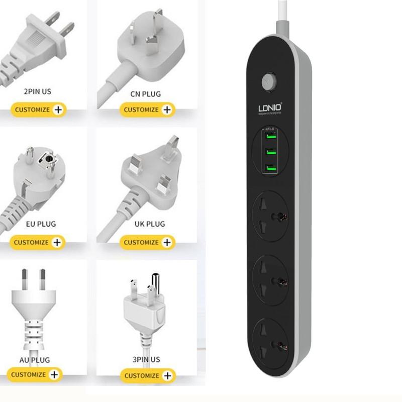 LDNIO New Smart USB Power Strip Socket EU/UK Plug 3 Outlet 3Port USB Charger 1.5M Power Cord Wall Charger Adapter For Phone Home
LDNIO New Smart USB Power Strip Socket EU/UK Plug 3 Outlet 3Port USB Charger 1.5M Power Cord Wall Charger Adapter For Phone Home
