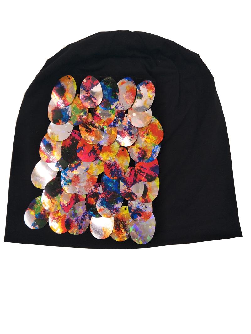 B17927 2020Fashion unique skullcap bling bling orange sequin beanies elastic cotton shimmer colors squama girls hats for women, Black
B17927 2020Fashion unique skullcap bling bling orange sequin beanies elastic cotton shimmer colors squama girls hats for women, Black